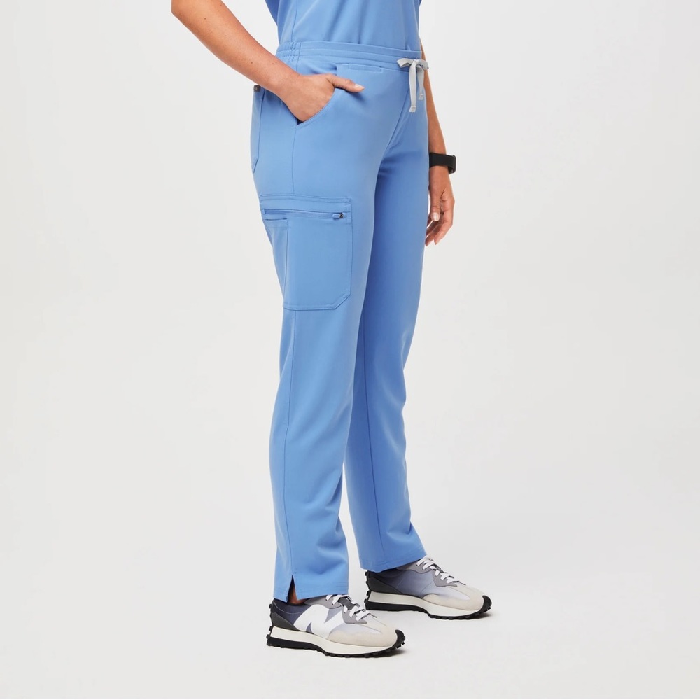 FIGS Ceil Blue Petite Yola Scrub Pant